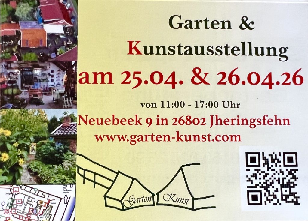Herzliche Einladung zur Garten und Kunstausstellung der freien Gartenberatung